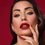 Federica Nargi babydoll nero trasparenze scollatura