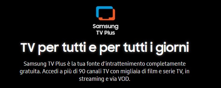 Tv Play su Samsung Tv Plus